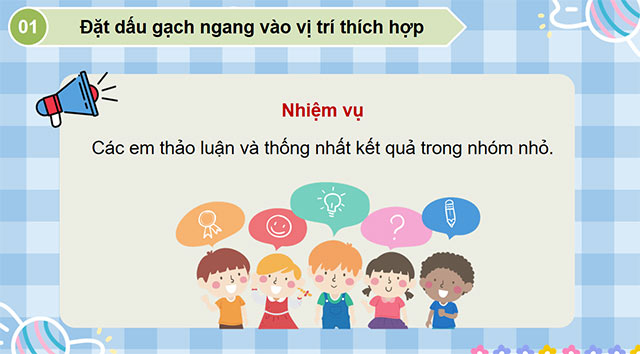 PowerPoint Tiếng Việt 5 Luyện tập về dấu gạch ngang