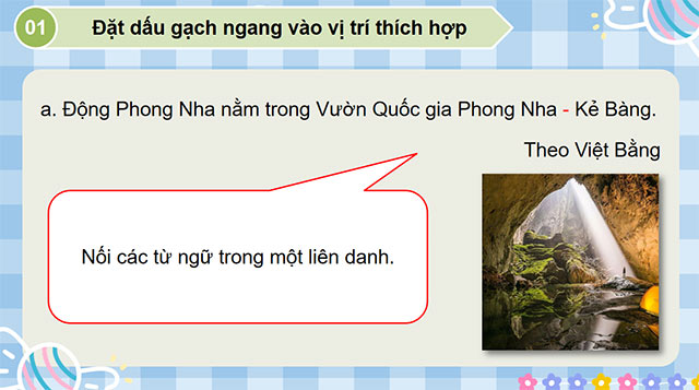 PowerPoint Tiếng Việt 5 Luyện tập về dấu gạch ngang