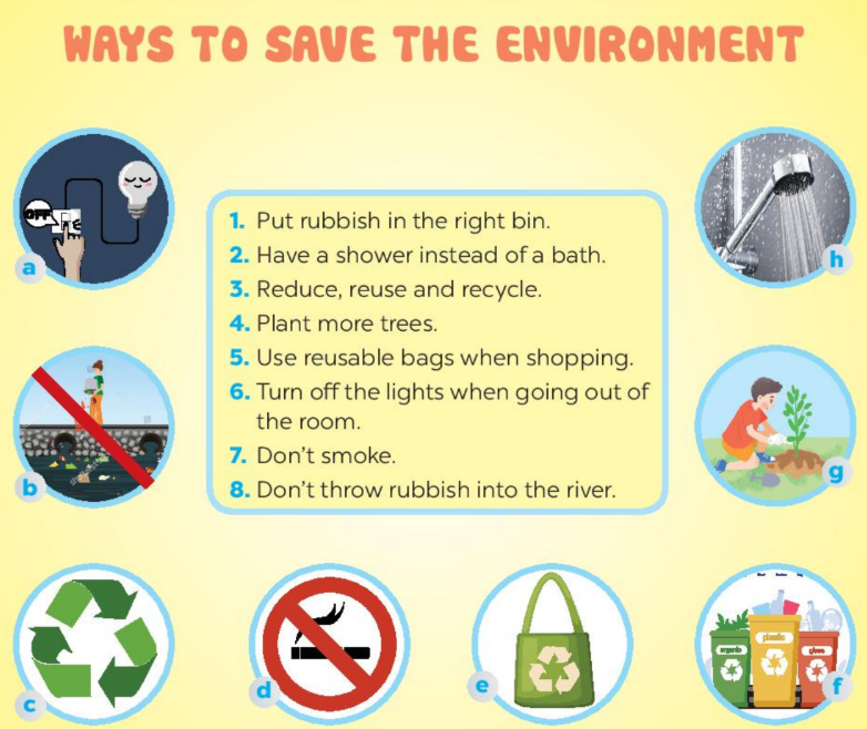 Giải SBT tiếng Anh lớp 6 Unit 11 Our Greener World