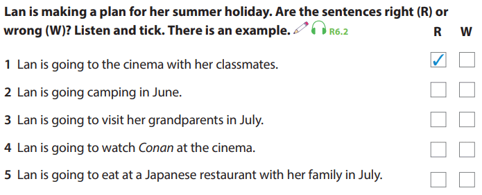 Tiếng Anh 5 Wonderful world Review 6 Part 2