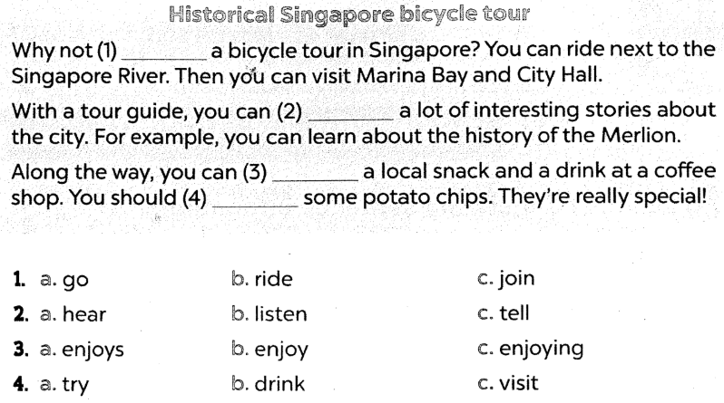 Sách bài tập tiếng Anh lớp 5 unit 18 Global success