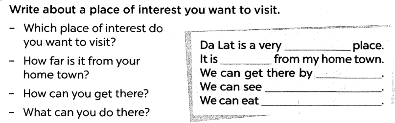 Sách bài tập tiếng Anh lớp 5 unit 19 Global success