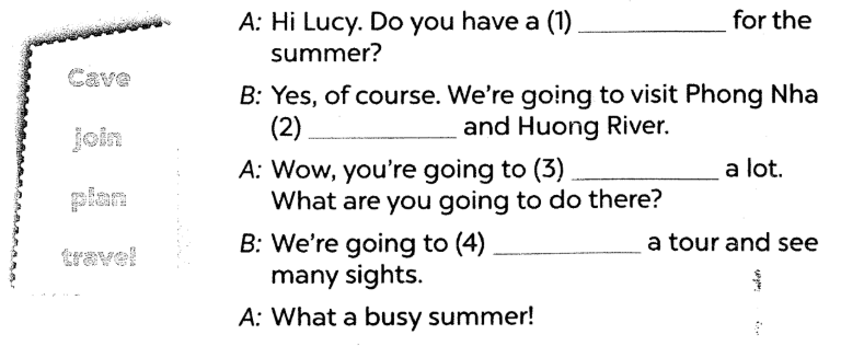 Sách bài tập tiếng Anh lớp 5 unit 20 Global success