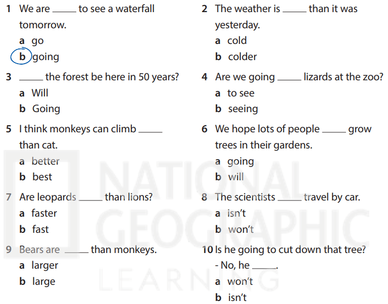 Sách bài tập tiếng Anh 5 Wonderful world Review 6