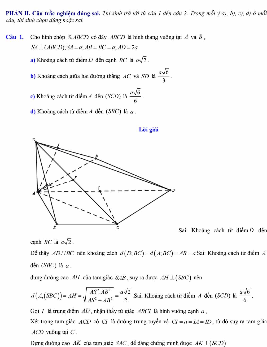 Bộ đề thi học kì 2 môn Toán 11 cấu trúc mới