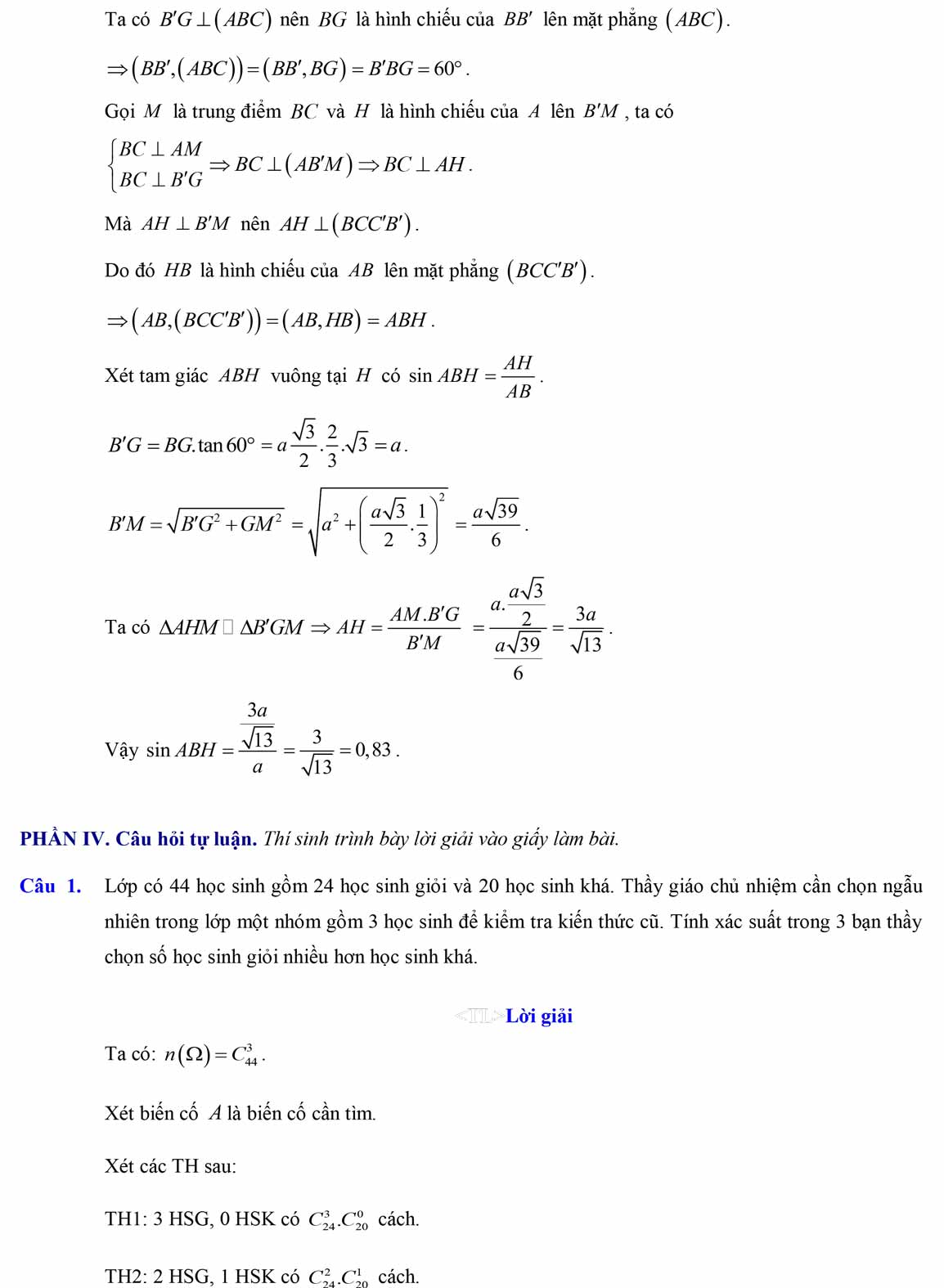 Bộ đề thi học kì 2 môn Toán 11 cấu trúc mới