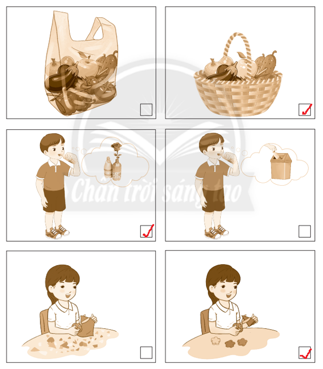 Vở bài tập Tự nhiên và xã hội lớp 3 trang 35, 36 Bài 12: Tiêu dùng tiết kiệm và bảo vệ môi trường - Chân trời sáng tạo (ảnh 1)