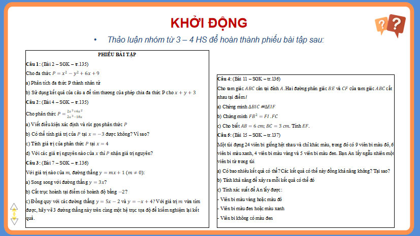 Bài tập ôn tập cuối năm Toán 8