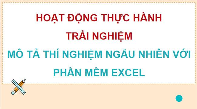 Mô tả thí nghiệm ngẫu nhiên với phần mềm Excel