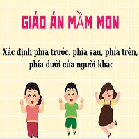 Giáo án LQVT: Xác định phía trước, phía sau, phía trên, phía dưới của người khác