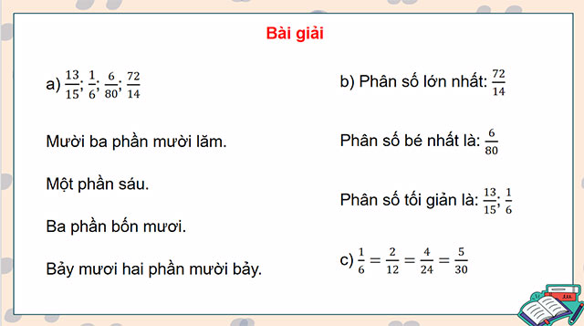 PowerPoint Toán 5 Ôn tập về phân số và các phép tính với phân số