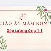 Giáo án PTNT: Xếp tương ứng 1 - 1