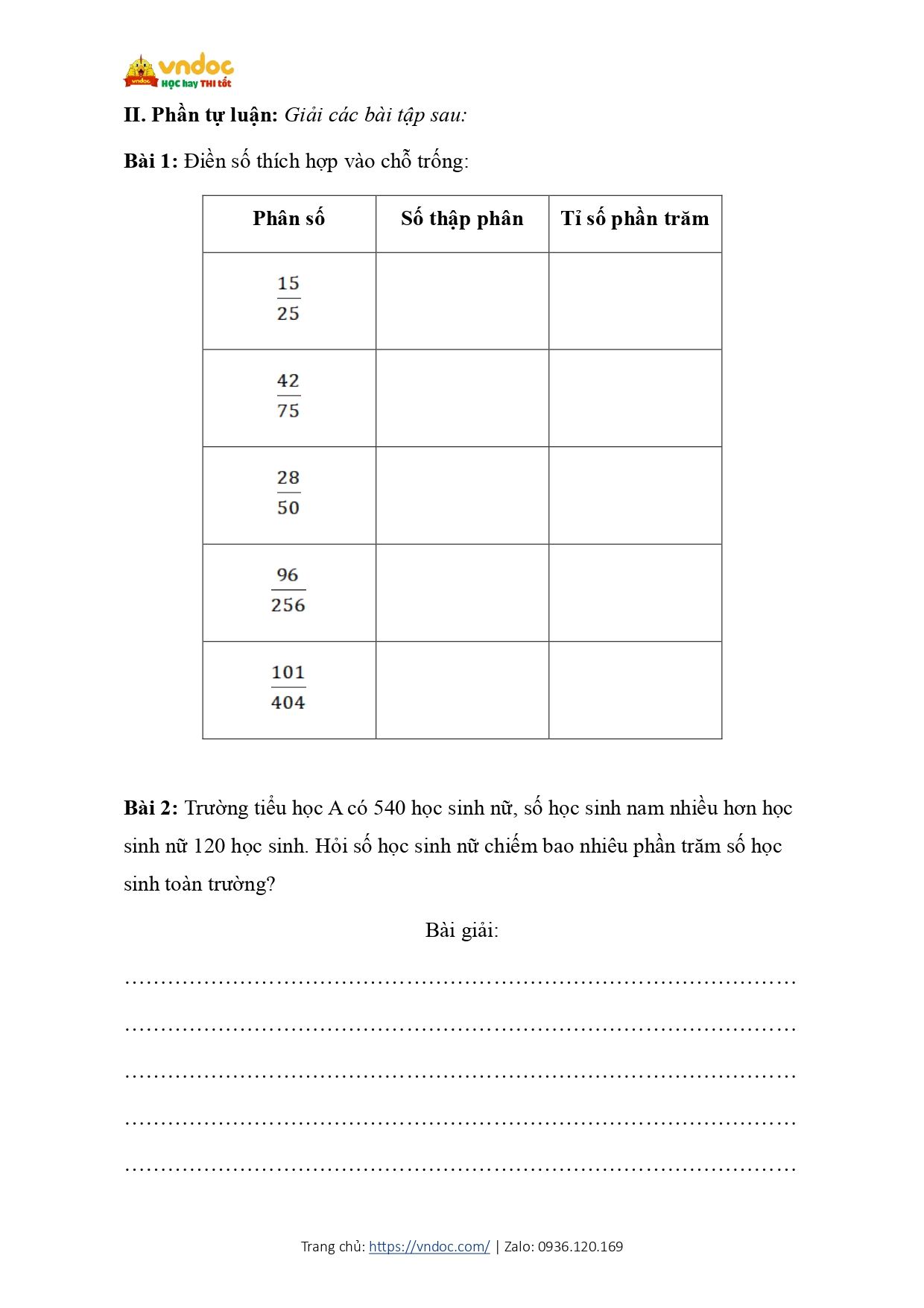 bai tap cuoi tuan mon toan lop 5 tuan 33 co ban cd page 2*702924