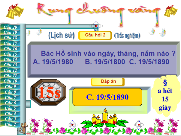 PowerPoint Rung chuông vàng lớp 5