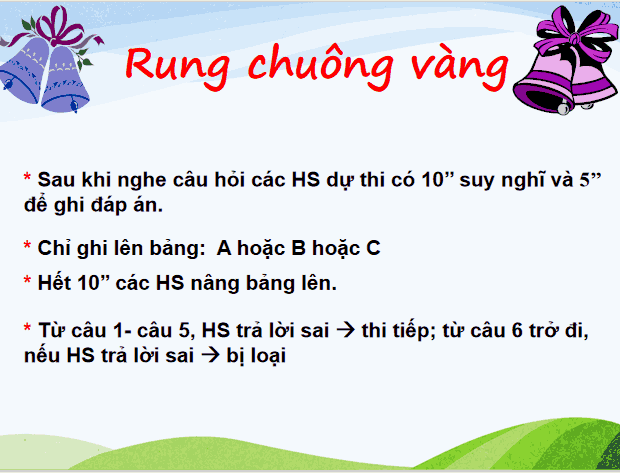 PowerPoint Rung chuông vàng lớp 4