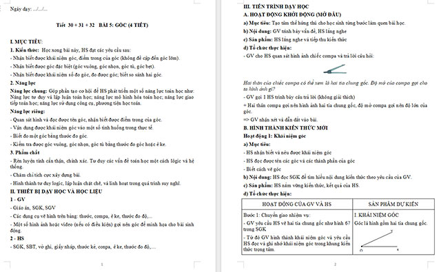 PowerPoint Toán 6 Bài 5: Góc