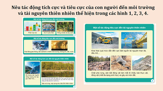 PowerPoint Khoa học 5 Tác động của con người đến môi trường