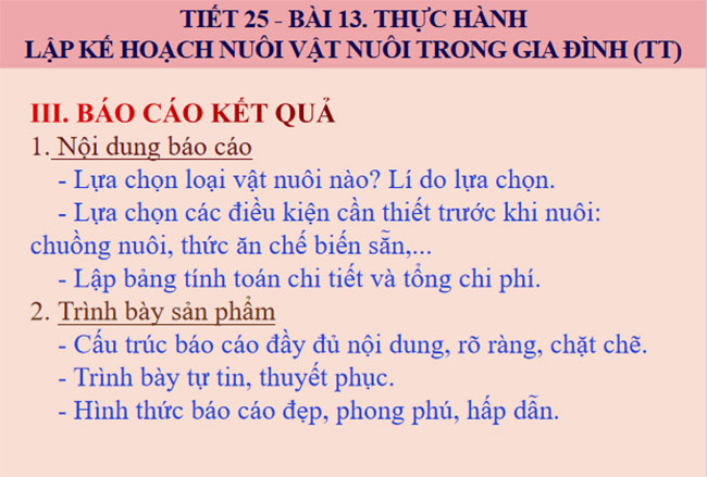 PowerPoint Công nghệ 7 Bài 13