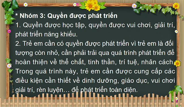 PowerPoint Quyền cơ bản của trẻ em