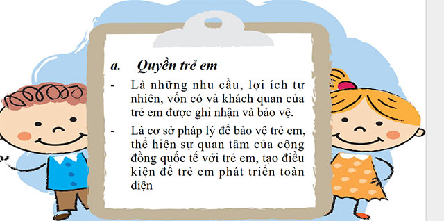 PowerPoint Quyền cơ bản của trẻ em