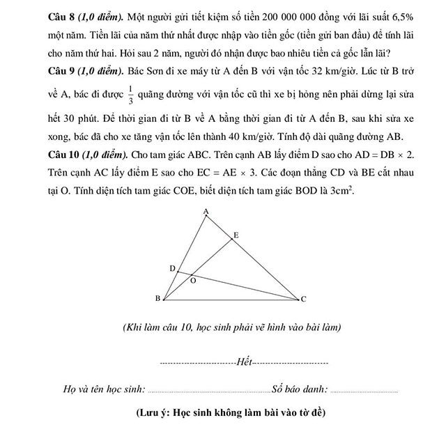 Đề thi vào lớp 6 môn Tiếng Việt