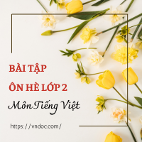Bài tập hè lớp 2 lên lớp 3 môn Tiếng Việt Kết nối tri thức - Đề 1