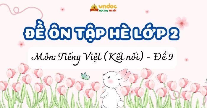 Bài tập hè lớp 2 lên lớp 3 môn Tiếng Việt Kết nối tri thức - Đề 9