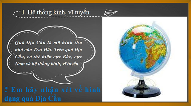 PowerPoint Hệ thống kinh, vĩ tuyến và tọa độ địa lí