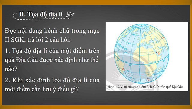 PowerPoint Hệ thống kinh, vĩ tuyến và tọa độ địa lí