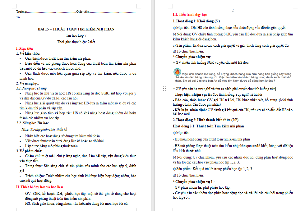 Thuật toán tìm kiếm nhị phân