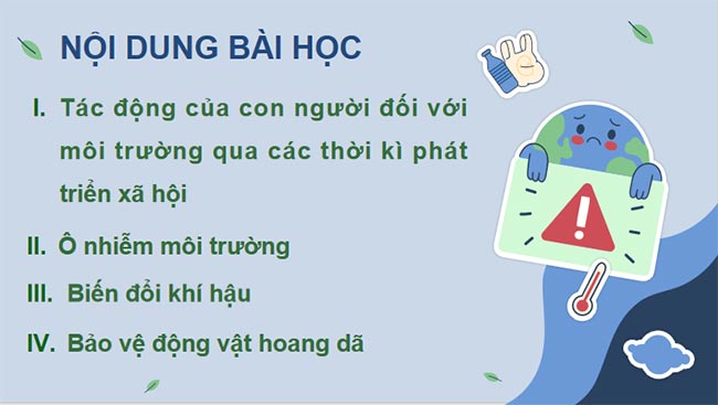 KHTN 8 Bài 47 Bảo vệ môi trường