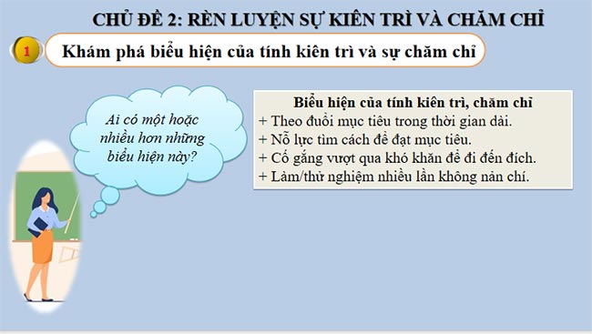 Rèn luyện sự kiên trì và chăm chỉ