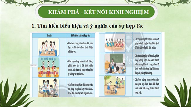 Hợp tác thực hiện nhiệm vụ chung