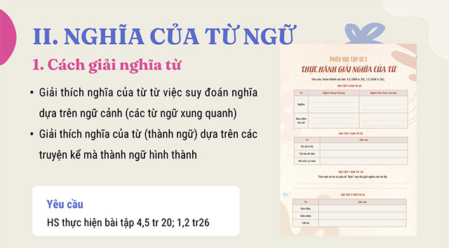 PowerPoint Ngữ văn 6 Bài 1: Thực hành tiếng Việt (trang 20)
