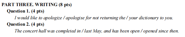 Đáp án đề thi vào lớp 6 môn Tiếng Anh Trần Đại Nghĩa 2023