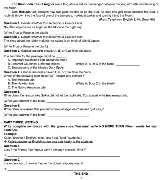 Đề thi vào lớp 6 môn Tiếng Anh Trần Đại Nghĩa 2024