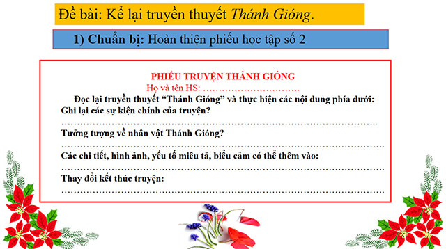 PowerPoint Ngữ văn 6 Bài 1: Viết bài văn kể lại một truyện truyền thuyết hoặc cổ tích