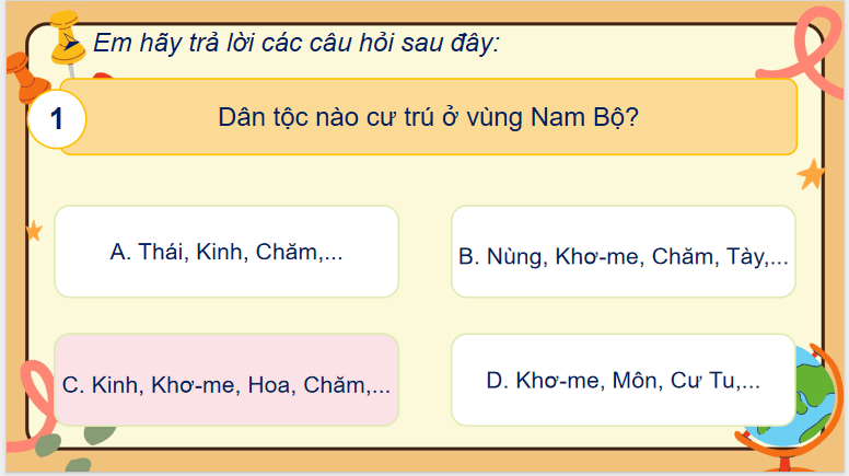 Bài 24: Dân cư và hoạt động sản xuất ở vùng Nam Bộ