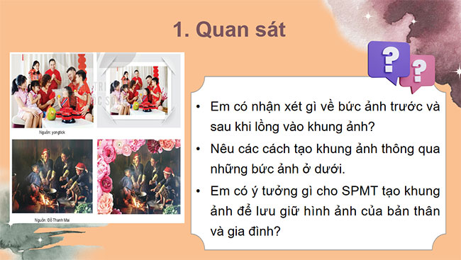 Thiết kế khung ảnh từ vật liệu sẵn có