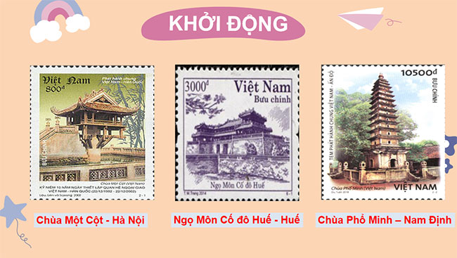 Hình ảnh di tích trong thiết kế tem bưu chính