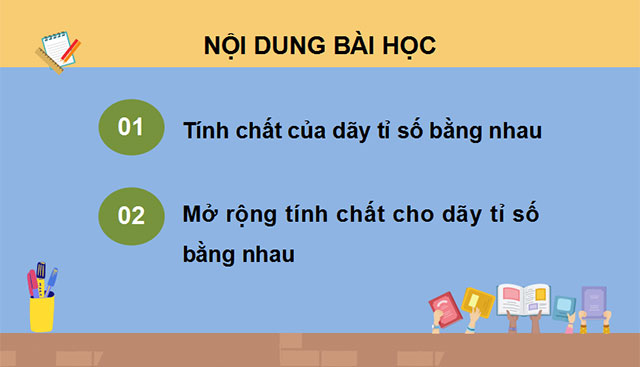 Tính chất của dãy tỉ số bằng nhau