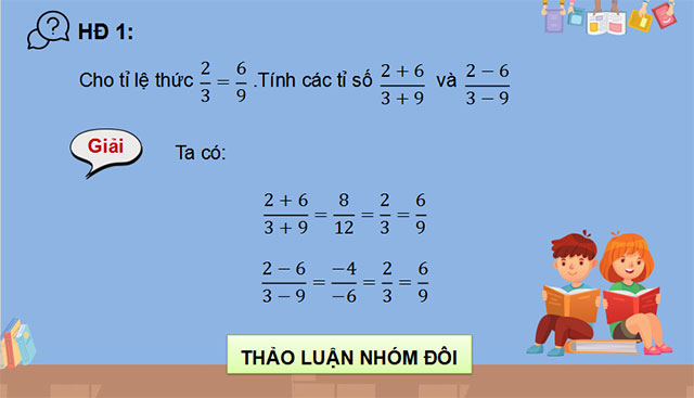 Tính chất của dãy tỉ số bằng nhau