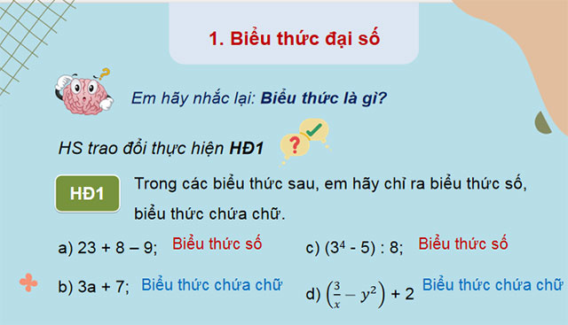 Biểu thức đại số