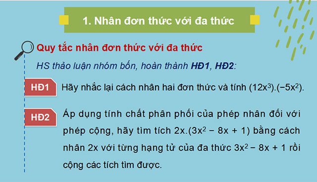 Phép nhân đa thức một biến