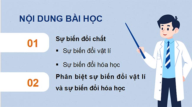 Biến đổi vật lí và biến đổi hóa học