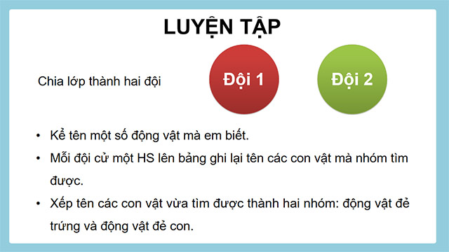 PowerPoint Khoa học 5 Sự sinh sản của động vật