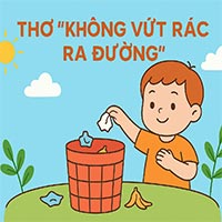 Giáo án: Thơ 'Không vứt rác ra đường'