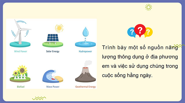 PowerPoint Khoa học 5 Năng lượng và năng lượng chất đốt