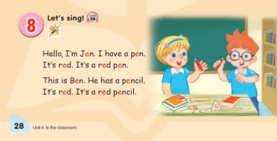 Tiếng Anh lớp 1 Global Success Unit 6 Lesson 3