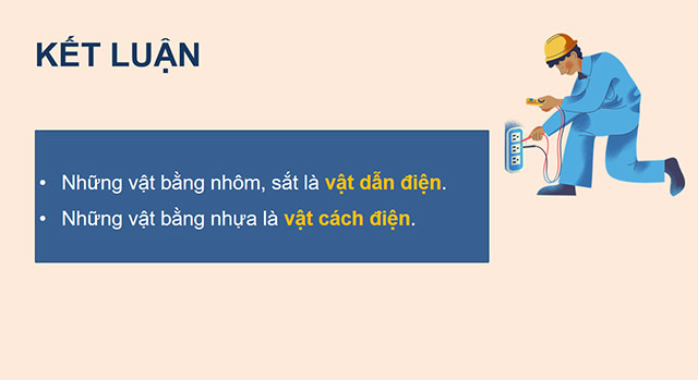 PowerPoint Khoa học 5 Vật dẫn điện và vật cách điện